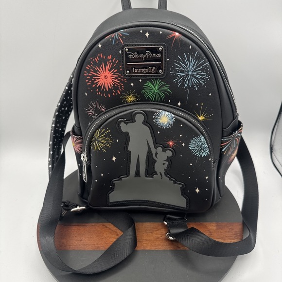 Disney Parks 100& Mickey Mouse Partners Light-Up Loungefly Mini Backpack NWOT